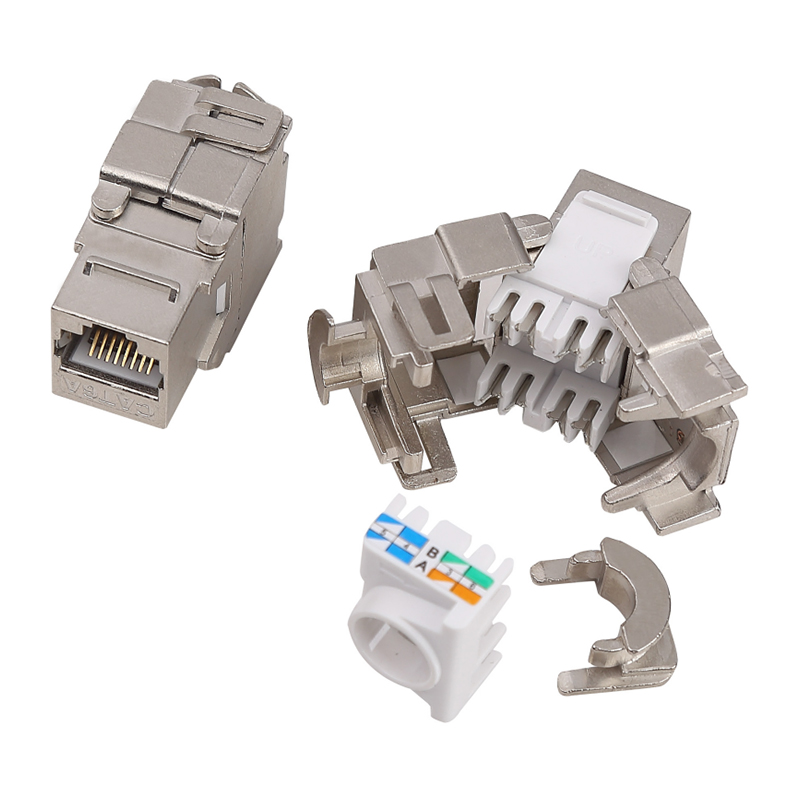 180度シールド付きツールレスキーストンジャック(ロック付) SM-2335BSH8C6A