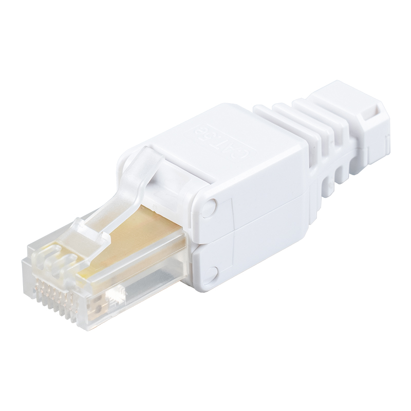 Cat5e シールドなしツールレス RJ45 コネクタ RJ-688Y-C5E
