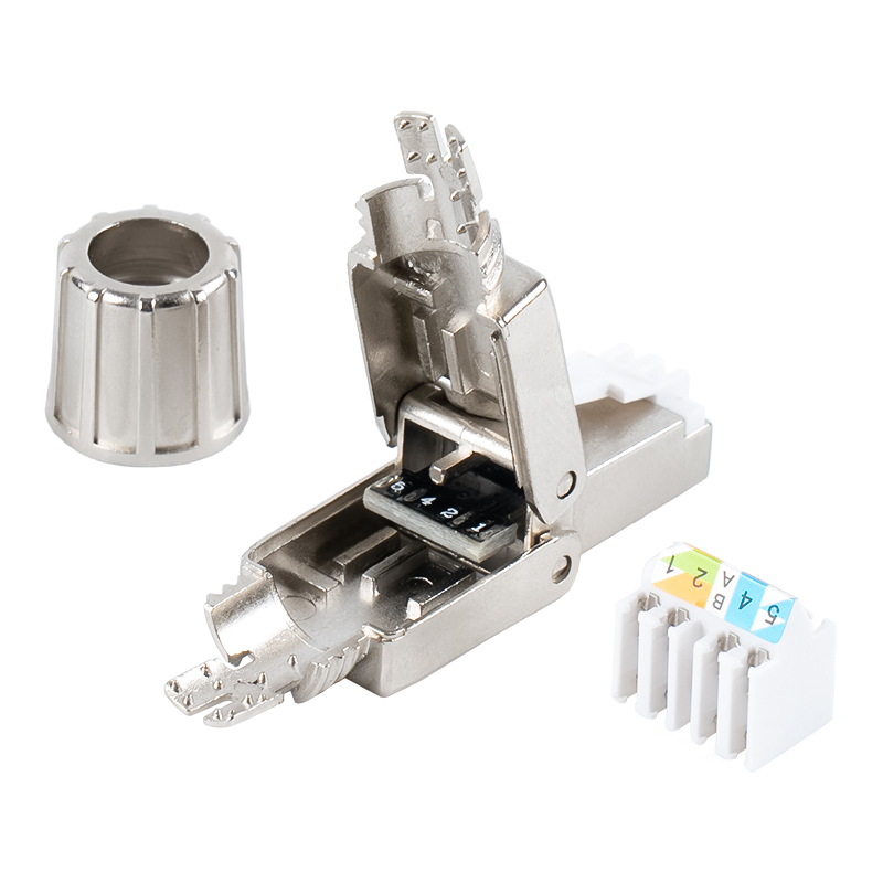 Cat6A シールド付きツールレス RJ45 コネクタ RJ-G40S-1-C6A Cat6A シールド付きツールレス RJ45 コネクタ RJ-G40S-1-C6A