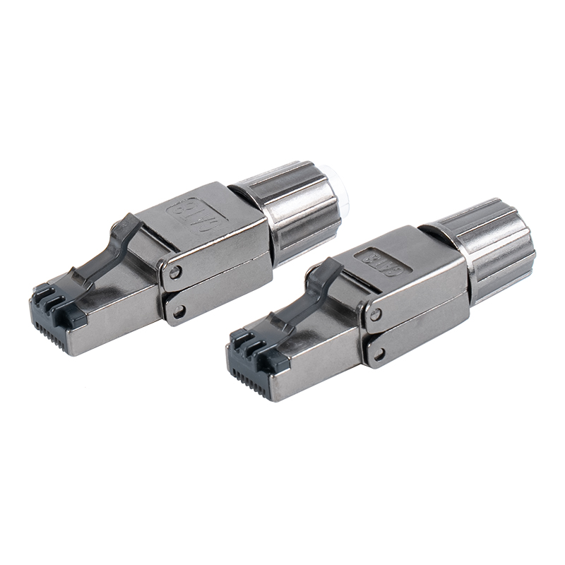 Cat8 シールド付きメタル バックルツールレス RJ45 コネクタ RJ-G40S-2-C8 Cat8 シールド付きメタル バックルツールレス RJ45 コネクタ RJ-G40S-2-C8