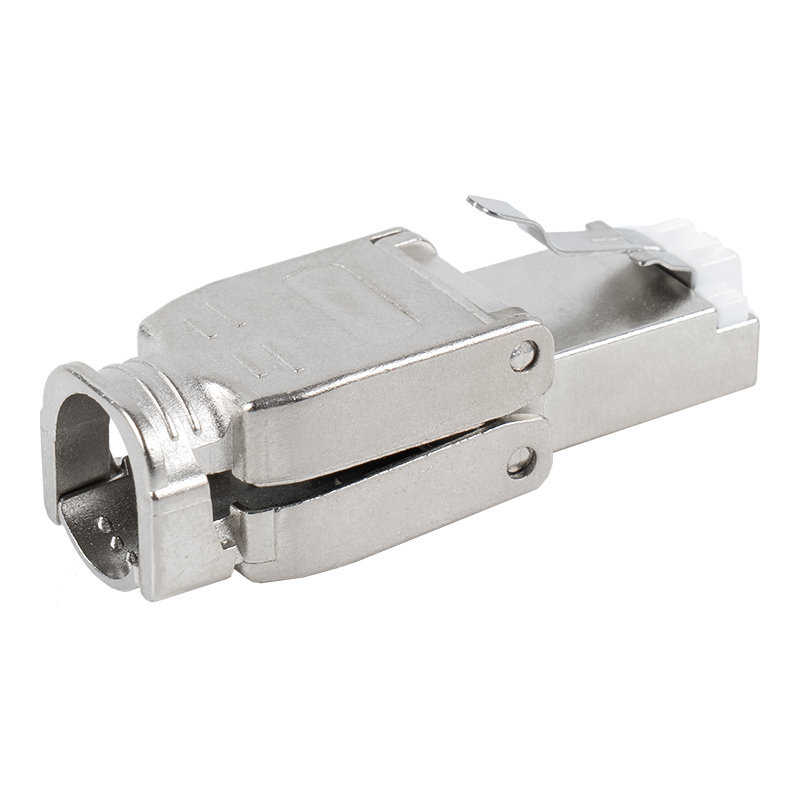 Cat6A シールド付きメタル バックル ツールレス RJ45 コネクタ RJ-602S-2-C6A Cat6A シールド付きメタル バックル ツールレス RJ45 コネクタ RJ-602S-2-C6A