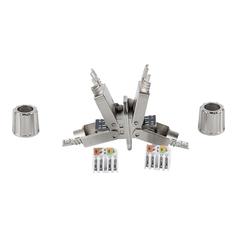 Cat6Aシールドツールレスコネクタ(取付ベース付) RJ-603S-2-C6A Cat6Aシールドツールレスコネクタ(取付ベース付) RJ-603S-2-C6A