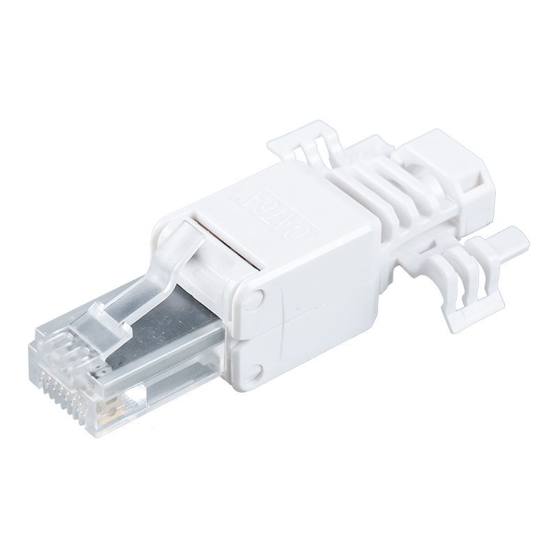 Cat6A シールドなしツールレス RJ45 コネクタ（ウィング付き） RJ-688X-C6A