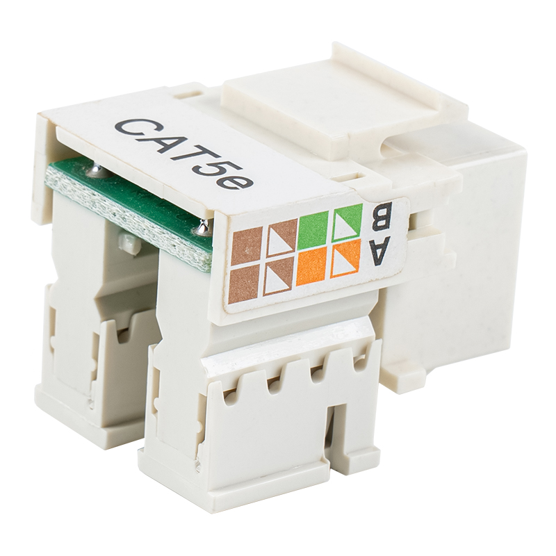 Cat6 シールドなし 90°キーストーンジャック(シャッター2枚付き)SM-2011H8C5E Cat6 シールドなし 90°キーストーンジャック(シャッター2枚付き)SM-2011H8C5E