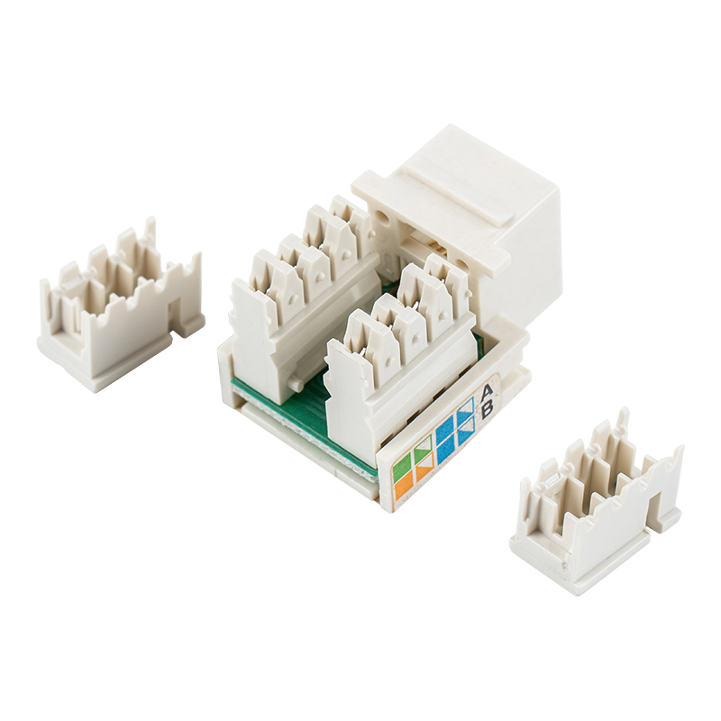Cat6 シールドなし 90°キーストーンジャック(シャッター2枚付き)SM-2011H8C5E Cat6 シールドなし 90°キーストーンジャック(シャッター2枚付き)SM-2011H8C5E