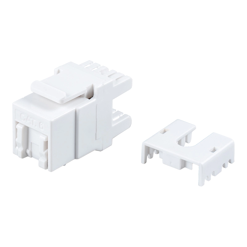 Cat6 シールドなし 180°モジュラージャック（シャッター付き） SM-2064CD8C6
