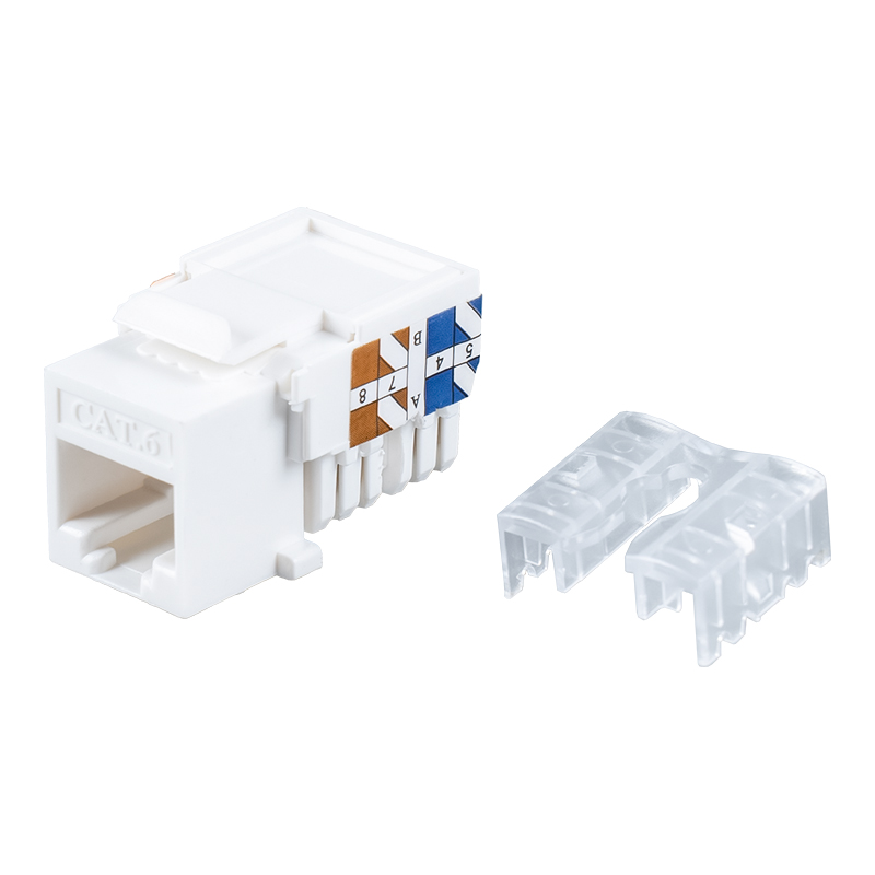 Cat6 シールドなし 90° キーストーン ジャック SM-2337H8C6