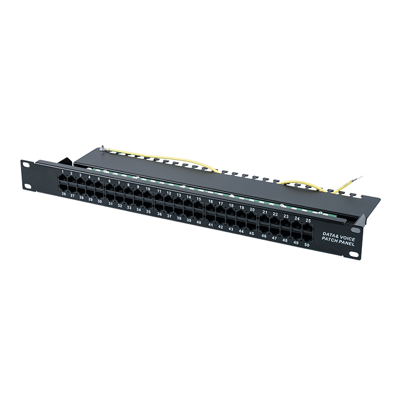 カテゴリ3 19インチ 1U 8P 8C 50ポート音声パッチパネル(KRONE IDC) SP-3208K50-C3