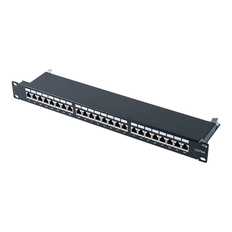 カテゴリ6 19インチ1Uシールド24ポートパッチパネル SP-3217SK24-C6A