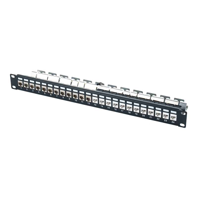 19インチ 1U 24ポート シールド空ラック(デジタルカード付) SP-3245S-24P 19インチ 1U 24ポート シールド空ラック(デジタルカード付) SP-3245S-24P