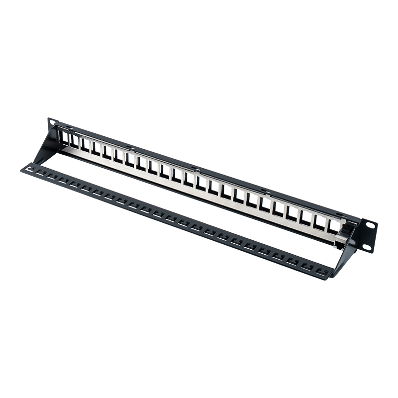 19インチ 1U 24ポート シールドパッチパネル(C6モジュール付き) SP-3260-24P 19インチ 1U 24ポート シールドパッチパネル(C6モジュール付き) SP-3260-24P