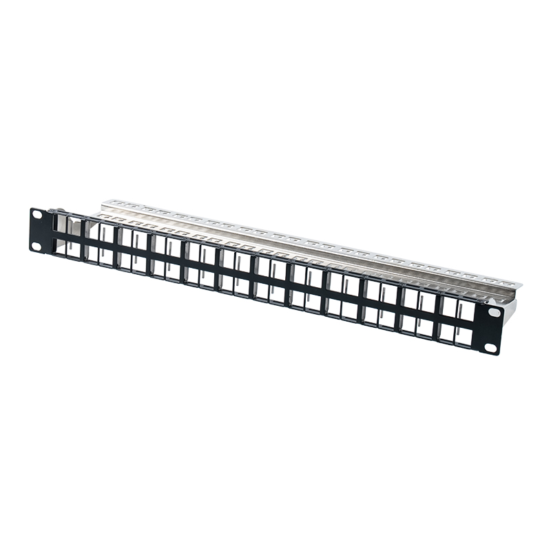19インチ 1U 24ポート シールド空ラック（番号なしバージョン） SP-3407-24P