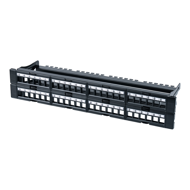 19インチ 1U 48ポート シールドなしラック（窓取り外し可能） SP-3408-48P