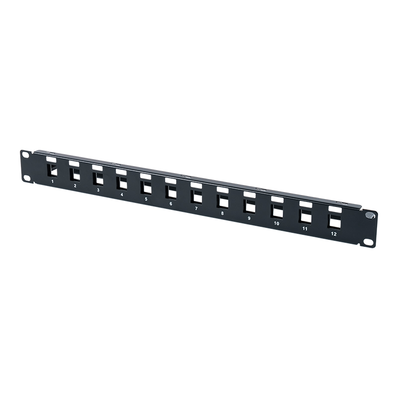 19インチ 1U 12ポート シールドブランクフレーム SP-3409S-12P